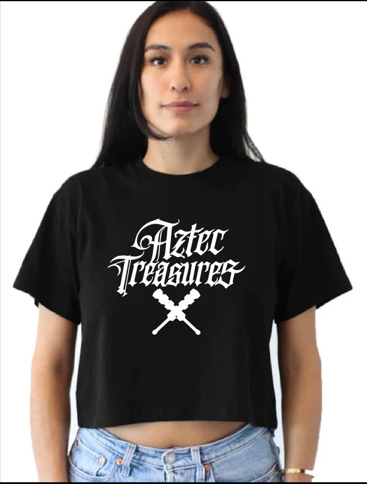 Aztec Treasures Women’s Crop Top T shirt
