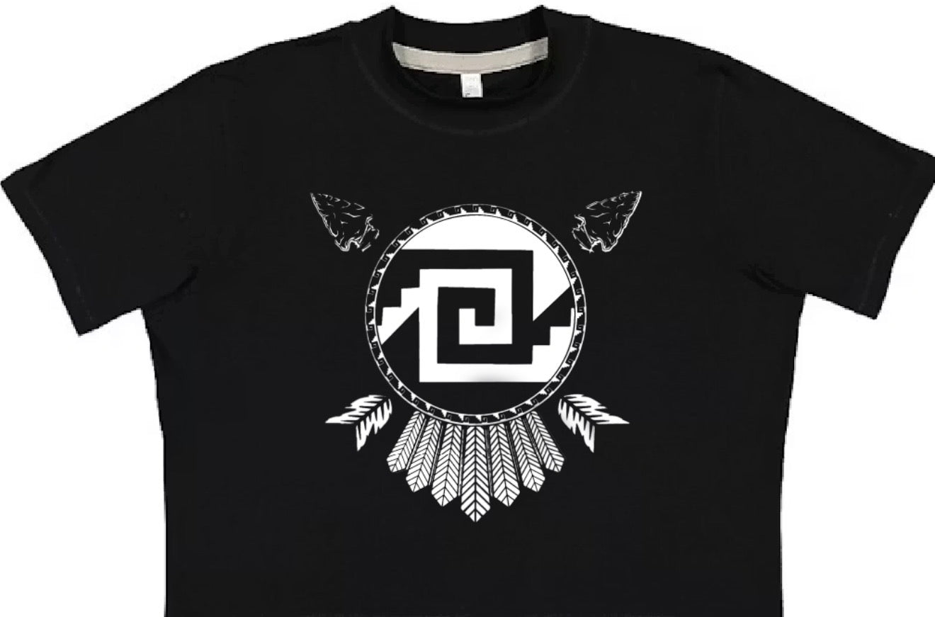 Aztec Treasures Chimalli Women’s Crop Top T shirt