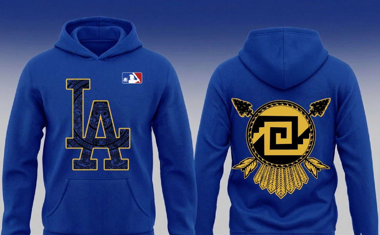 ICEBREAKERS LA Pullover Hoodie Blue x Gold
