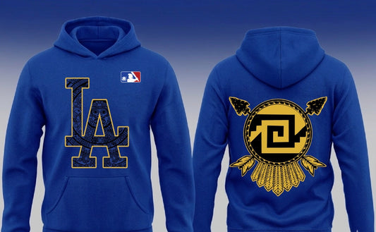 ICEBREAKERS LA Pullover Hoodie Blue x Gold