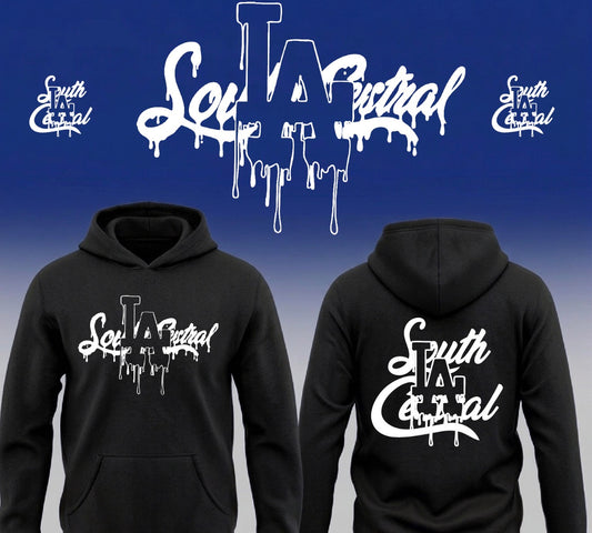 South Central LA Drip Pullover Hoodie Black