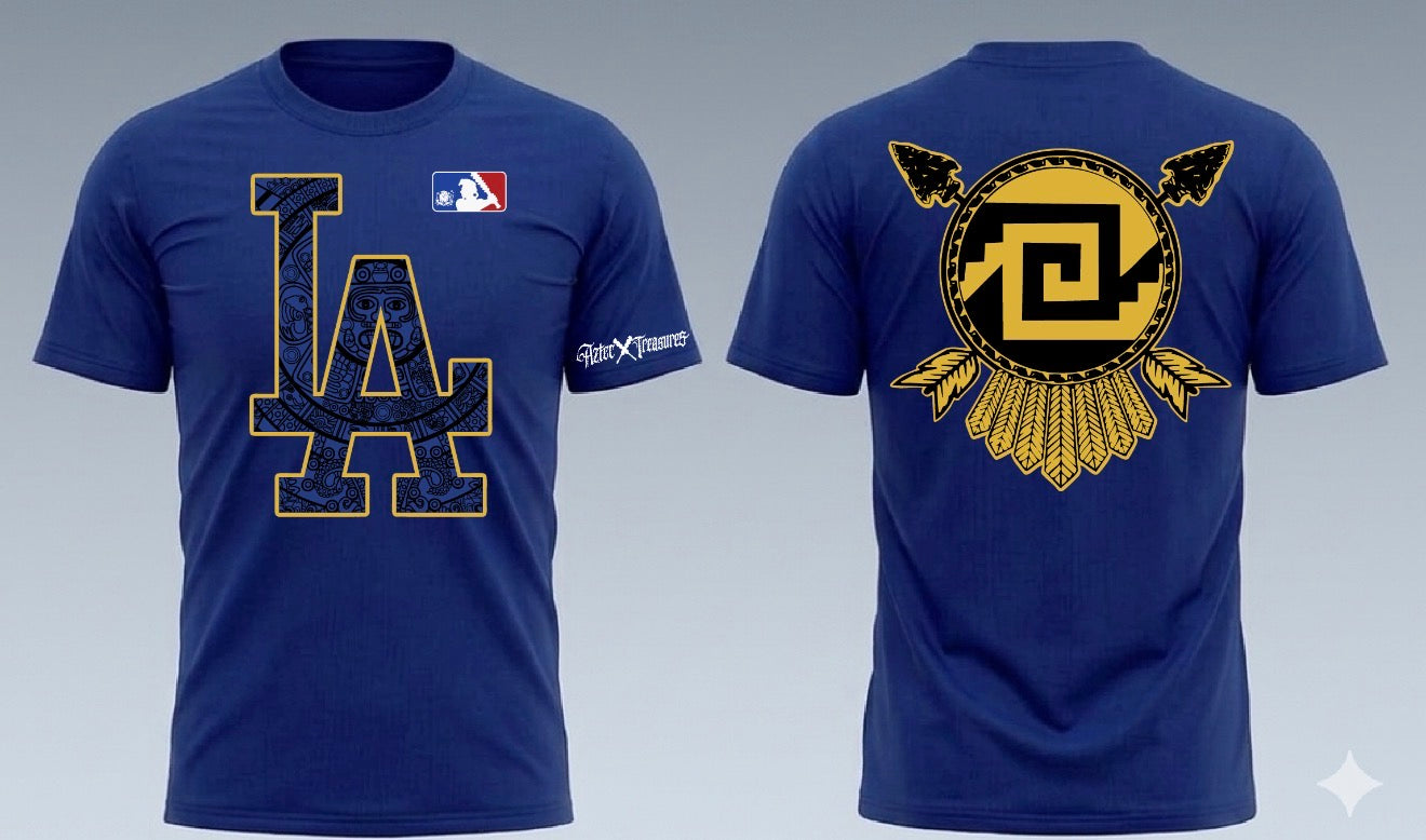 ICEBREAKERS LA T shirt Blue x Gold