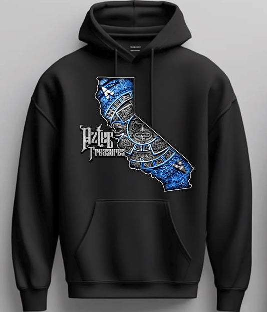 Aztec Treasures HomeTown (California) Blue State Pullover Hoodie