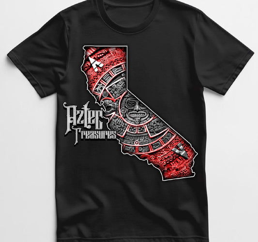 Aztec Treasures HomeTown (California) Red State T shirt