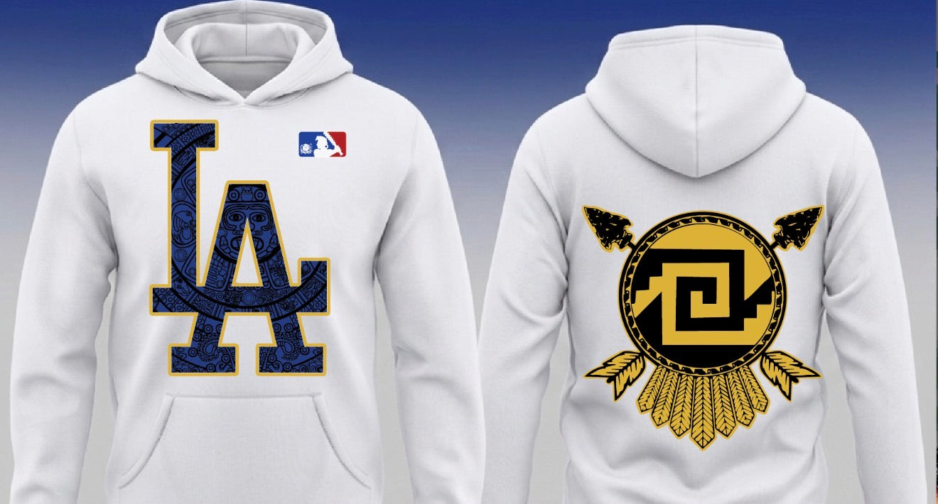ICEBREAKERS LA Pullover Hoodie White x Gold