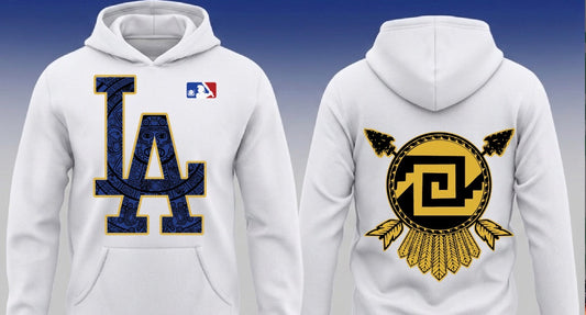 ICEBREAKERS LA Pullover Hoodie White x Gold