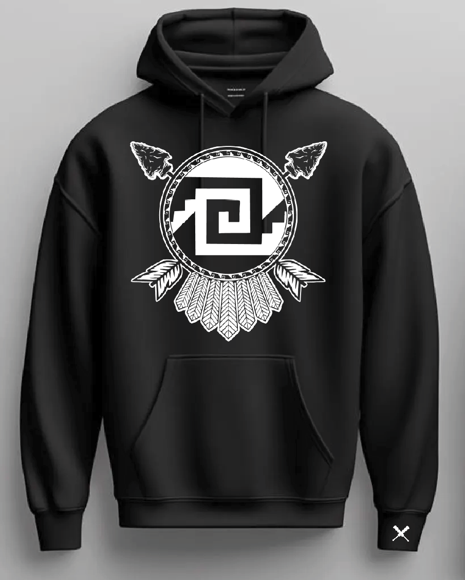 Aztec Treasures: Chimalli Pullover Hoodie