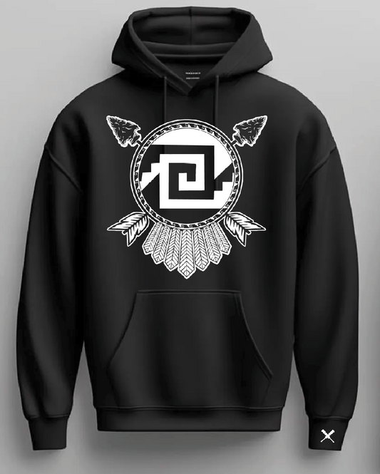 Aztec Treasures: Chimalli Pullover Hoodie